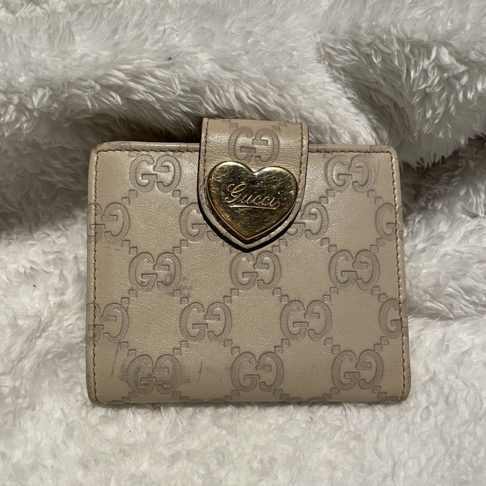 Gucci Guccissima leather wallet - White